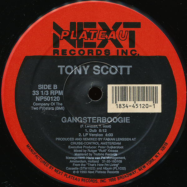 Tony Scott - Gangster Boogie | Next Plateau Records Inc. (NP50120) - 2