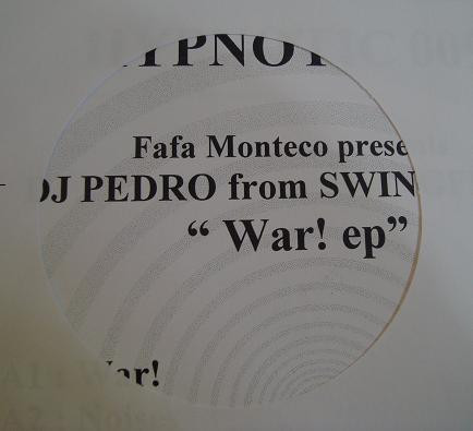 Fafa Monteco Presents DJ Pedro - War! EP | Hypnotic Music (HYPNO 009)