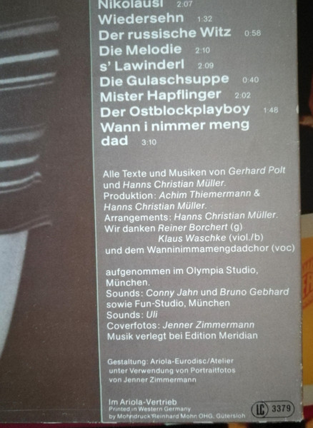 Gerhard Polt - Der Erwin I | Jupiter Records (28 721 IU) - 3 Gerhard Polt - Der Erwin I | Jupiter Records (28 721 IU) - 3