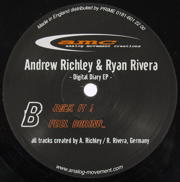 Andrew Richley & Ryan Rivera - Digital Diary EP | Analog Movement Creations (amc09) - 2 Andrew Richley & Ryan Rivera - Digital Diary EP | Analog Movement Creations (amc09) - 2