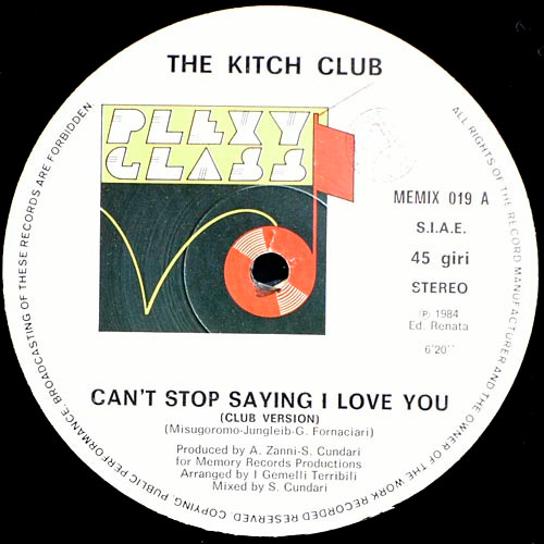 The Kitch Club - Can't Stop Saying I Love You | Plexy Glass (MEMIX 019) - 3