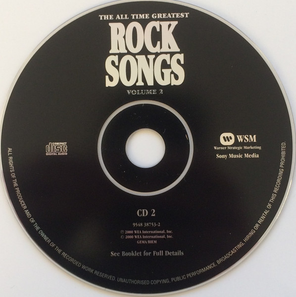 Various - The All Time Greatest Rock Songs Volume 2 | Warner Strategic Marketing (9548 38753-2) - 4