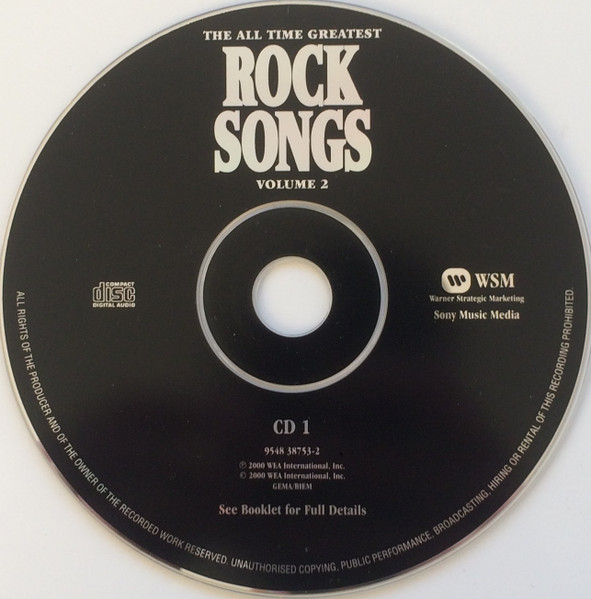 Various - The All Time Greatest Rock Songs Volume 2 | Warner Strategic Marketing (9548 38753-2) - 3