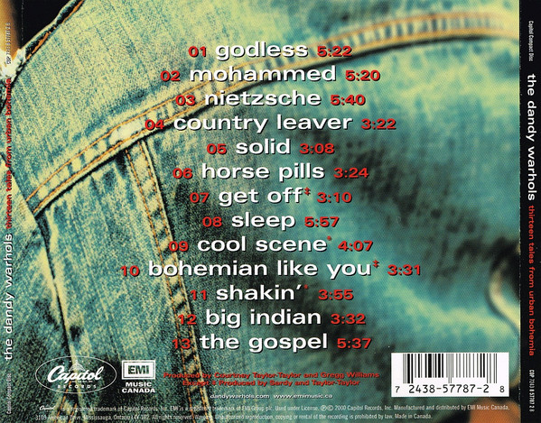 The Dandy Warhols - Thirteen Tales From Urban Bohemia (2CD) [CD] | Capitol Records (DPRO 7087 6 15181 2 2) - 2