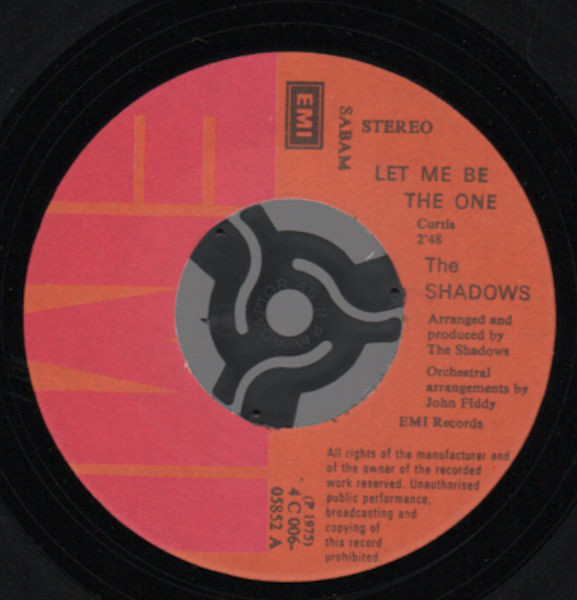 The Shadows - Let Me Be The One | EMI (4C 006-05852) - 3