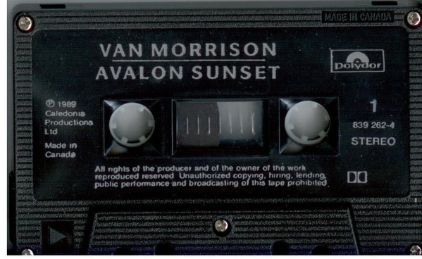 Van Morrison - Avalon Sunset | Polydor (839 262-4) - 3 Van Morrison - Avalon Sunset | Polydor (839 262-4) - 3