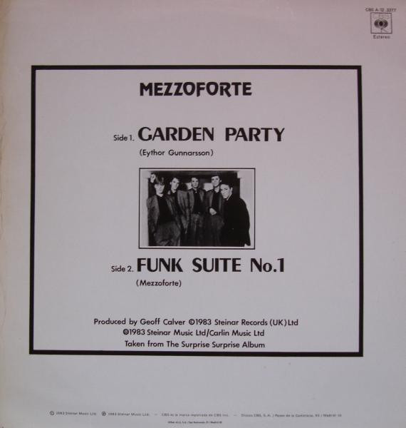 Mezzoforte - Garden Party | CBS (CBS A 12.3377) - 4