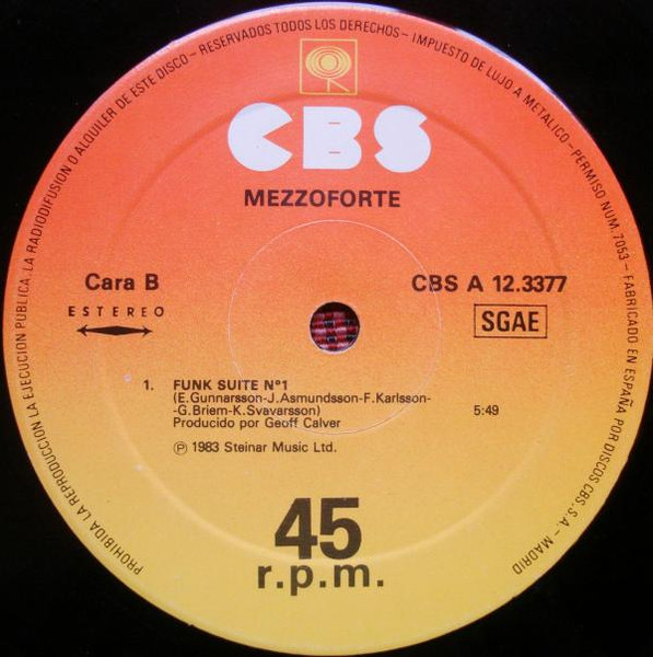 Mezzoforte - Garden Party | CBS (CBS A 12.3377) - 2