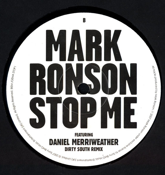 Mark Ronson - Stop Me | Sony BMG Music Entertainment (STOP1) - 2 Mark Ronson - Stop Me | Sony BMG Music Entertainment (STOP1) - 2