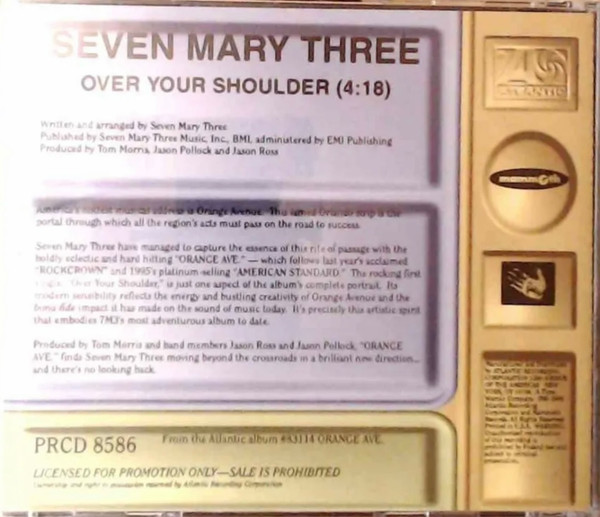 Seven Mary Three - Over Your Shoulder | Atlantic (PRCD 8586) - 2