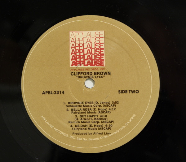 Clifford Brown - Brownie Eyes | Applause Records Inc. (APBL-2314) - 4 Clifford Brown - Brownie Eyes | Applause Records Inc. (APBL-2314) - 4