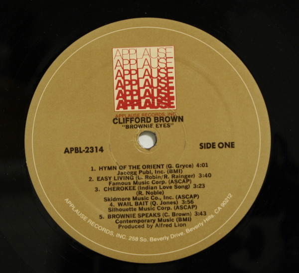 Clifford Brown - Brownie Eyes | Applause Records Inc. (APBL-2314) - 3 Clifford Brown - Brownie Eyes | Applause Records Inc. (APBL-2314) - 3