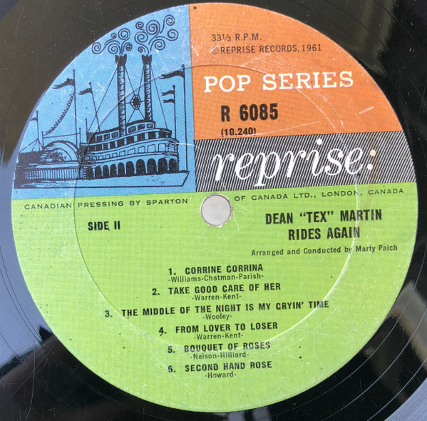 Dean Martin - Rides Again | Reprise Records (R-6085) - 4 Dean Martin - Rides Again | Reprise Records (R-6085) - 4