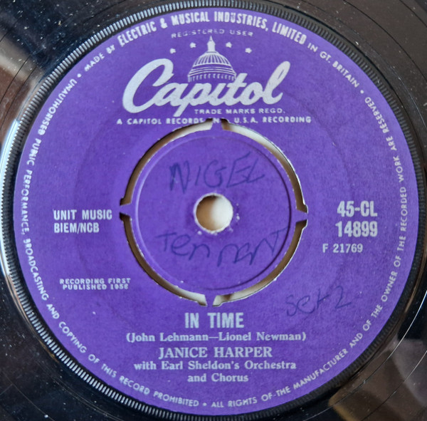 Janice Harper - In Time | Capitol Records (45-CL 14899)