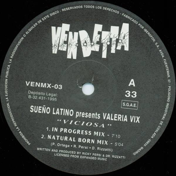 Sueño Latino Presents: Valeria Vix - Viciosa | Vendetta Records (VENMX-03) - 3