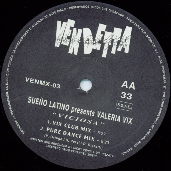 Sueño Latino Presents: Valeria Vix - Viciosa | Vendetta Records (VENMX-03) - 4