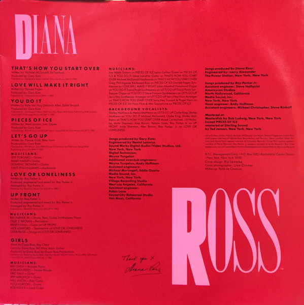 Diana Ross - Ross [Vinyl] | RCA (AFL1-4677) - 4