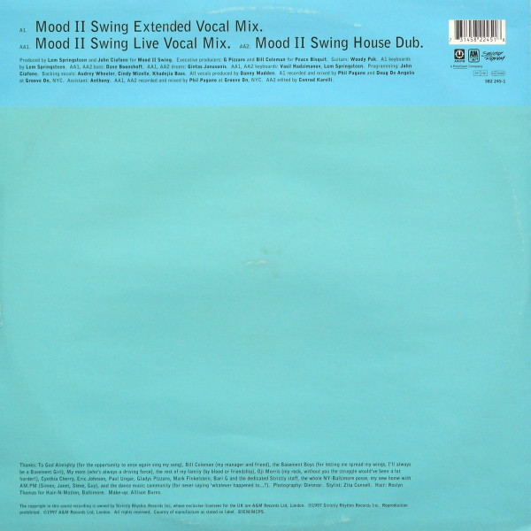 Ultra Naté - Free (The Mood II Swing Mixes) | AM:PM (582 245-1) - 2