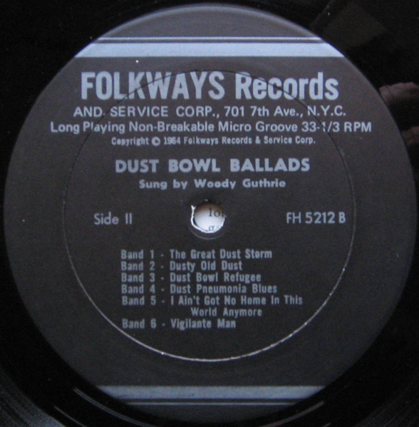 Woody Guthrie - Dust Bowl Ballads | Folkways Records (FH 5212) - 4 Woody Guthrie - Dust Bowl Ballads | Folkways Records (FH 5212) - 4