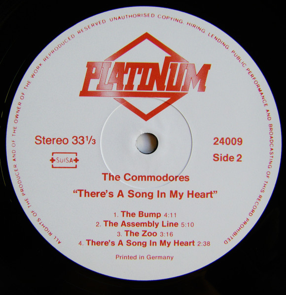 Commodores - There's A Song In My Heart | Platinum (PLP 47) - 4 Commodores - There's A Song In My Heart | Platinum (PLP 47) - 4
