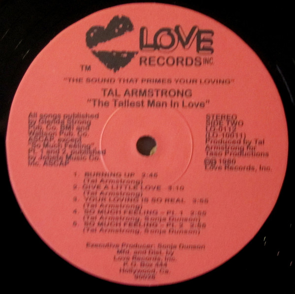 Talmadge Armstrong - The Tallest Man In Love | Love Records, Inc. (LO-0112) - 3 Talmadge Armstrong - The Tallest Man In Love | Love Records, Inc. (LO-0112) - 3