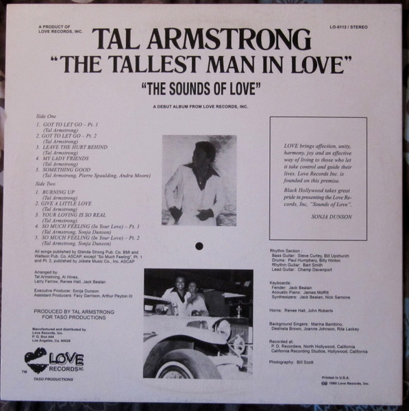 Talmadge Armstrong - The Tallest Man In Love | Love Records, Inc. (LO-0112) - 2 Talmadge Armstrong - The Tallest Man In Love | Love Records, Inc. (LO-0112) - 2