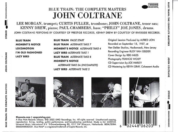 John Coltrane - Blue Train: The Complete Masters | Blue Note (00602448062031) - 2