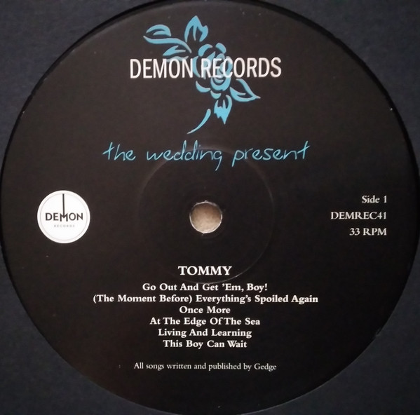The Wedding Present - Tommy | Demon Music Group Ltd. (DEMREC41) - 3 The Wedding Present - Tommy | Demon Music Group Ltd. (DEMREC41) - 3
