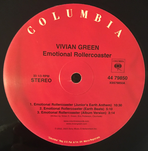 Vivian Green - Emotional Rollercoaster | Columbia (44 79850) - 2 Vivian Green - Emotional Rollercoaster | Columbia (44 79850) - 2