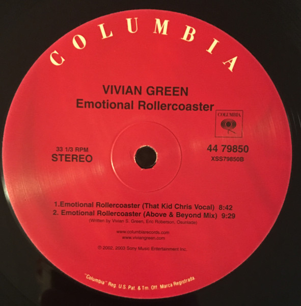 Vivian Green - Emotional Rollercoaster | Columbia (44 79850) - 3 Vivian Green - Emotional Rollercoaster | Columbia (44 79850) - 3