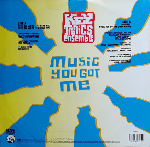 Key Tronics Ensemble - Music You Got Me | Irma CasaDiPrimordine (ICP 042) - 4