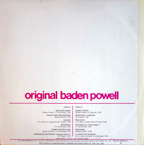 Baden Powell - Original Baden Powell | Nevada (ND-1041) - 2
