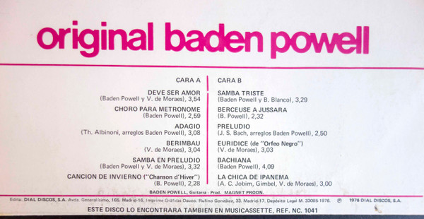 Baden Powell - Original Baden Powell | Nevada (ND-1041) - 3