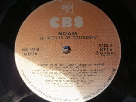 Noam - Le Retour De Goldorak | CBS (PFC 90615) - 3 Noam - Le Retour De Goldorak | CBS (PFC 90615) - 3