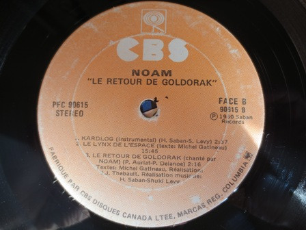 Noam - Le Retour De Goldorak | CBS (PFC 90615) - 4 Noam - Le Retour De Goldorak | CBS (PFC 90615) - 4