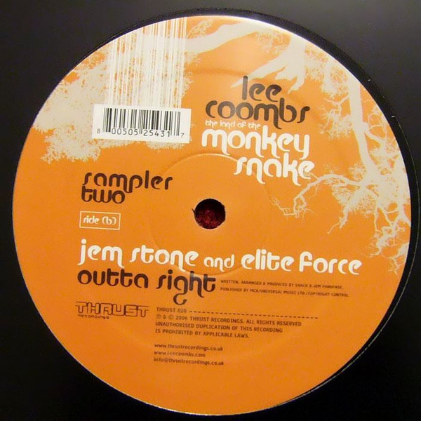 Lee Coombs / Jem Stone And Elite Force - Sampler Two - Control / Outta Sight | Thrust Recordings (Thrust 020) - 2 Lee Coombs / Jem Stone And Elite Force - Sampler Two - Control / Outta Sight | Thrust Recordings (Thrust 020) - 2