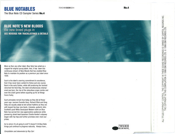 Various - Blue Notables Vol. 4 : Blue Note's New Bloods - The New Breed Plugs In | Blue Note (7243 8 53226 2 4) - 2