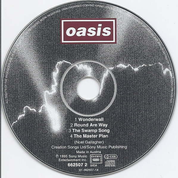 Oasis - Wonderwall | Creation Records (SCR 662507 2) - 3