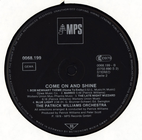 Patrick Williams - Come On And Shine | MPS Records (0068.199) - 4