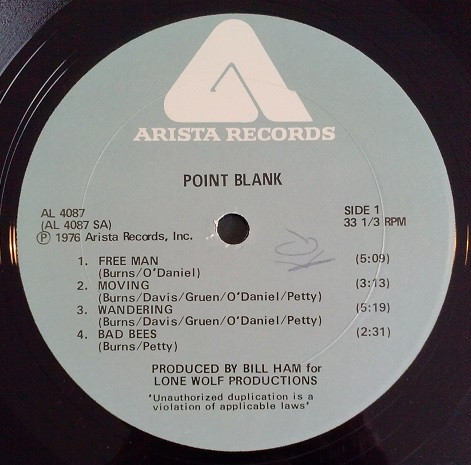 Point Blank - Point Blank | Arista (AL 4087) - 3