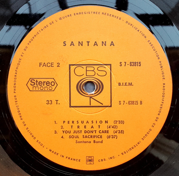 Santana - Santana | CBS (S 7-63815) - 4 Santana - Santana | CBS (S 7-63815) - 4
