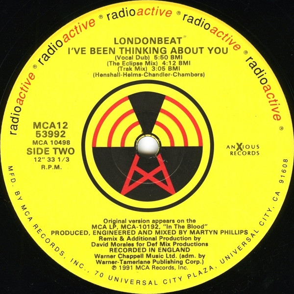 Londonbeat - I've Been Thinking About You | Radioactive (MCA12-53992) - 4 Londonbeat - I've Been Thinking About You | Radioactive (MCA12-53992) - 4