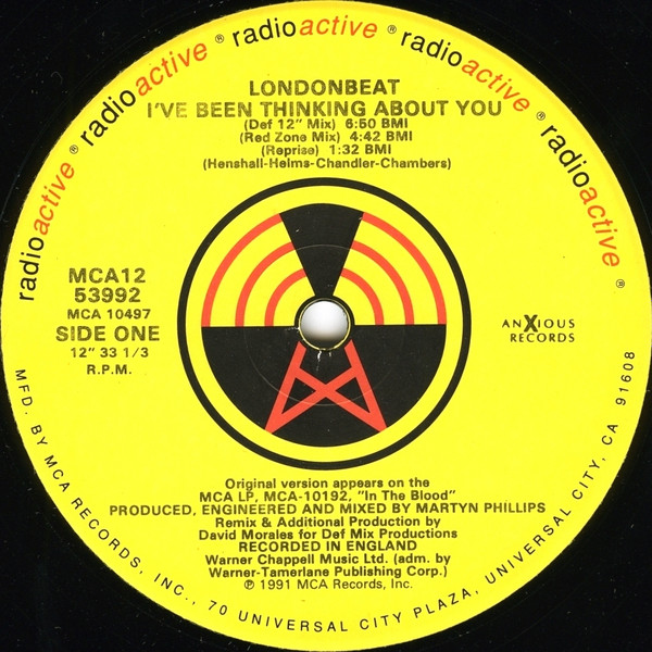 Londonbeat - I've Been Thinking About You | Radioactive (MCA12-53992) - 3 Londonbeat - I've Been Thinking About You | Radioactive (MCA12-53992) - 3