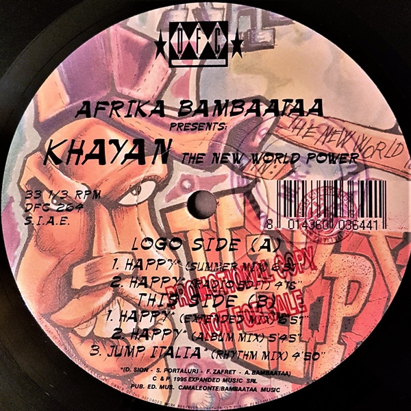 Afrika Bambaataa Presents Khayan & The New World Power - Happy | DFC (DFC 264) - 4 Afrika Bambaataa Presents Khayan & The New World Power - Happy | DFC (DFC 264) - 4