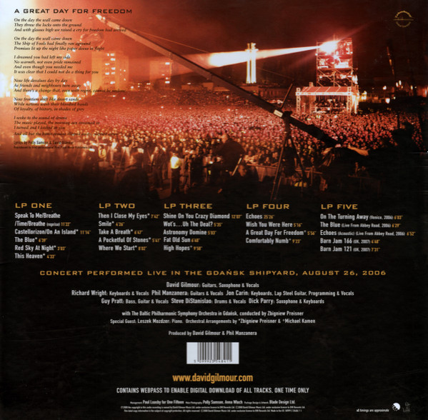David Gilmour - Live In Gdańsk | EMI (50999 2 35484 1 1) - 2 David Gilmour - Live In Gdańsk | EMI (50999 2 35484 1 1) - 2