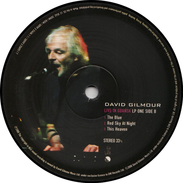David Gilmour - Live In Gdańsk | EMI (50999 2 35484 1 1) - 4 David Gilmour - Live In Gdańsk | EMI (50999 2 35484 1 1) - 4