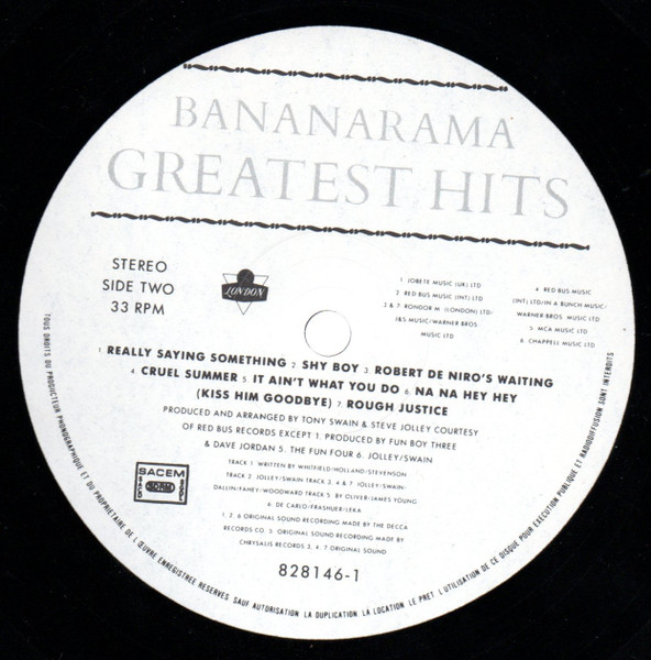 Bananarama - The Greatest Hits Collection (Featuring "Help") | London Records (828 146-1) - 4