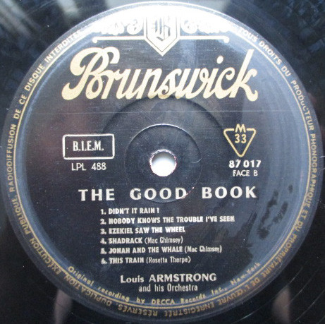 Louis Armstrong And His All-Stars With The Sy Oliver Choir - Louis And The Good Book | Brunswick (87017 Sél.) - 4 Louis Armstrong And His All-Stars With The Sy Oliver Choir - Louis And The Good Book | Brunswick (87017 Sél.) - 4