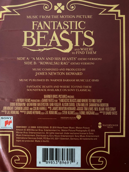 James Newton Howard - Music From The Motion Picture "Fantastic Beasts And Where To Find Them" | WaterTower Music (XQLP04) - 3 James Newton Howard - Music From The Motion Picture "Fantastic Beasts And Where To Find Them" | WaterTower Music (XQLP04) - 3