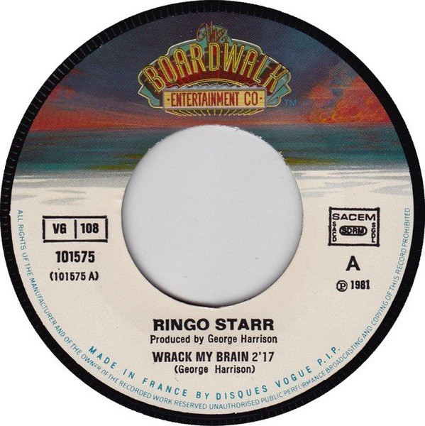 Ringo Starr - Wrack My Brain | The Boardwalk Entertainment Co (101575) - 3 Ringo Starr - Wrack My Brain | The Boardwalk Entertainment Co (101575) - 3